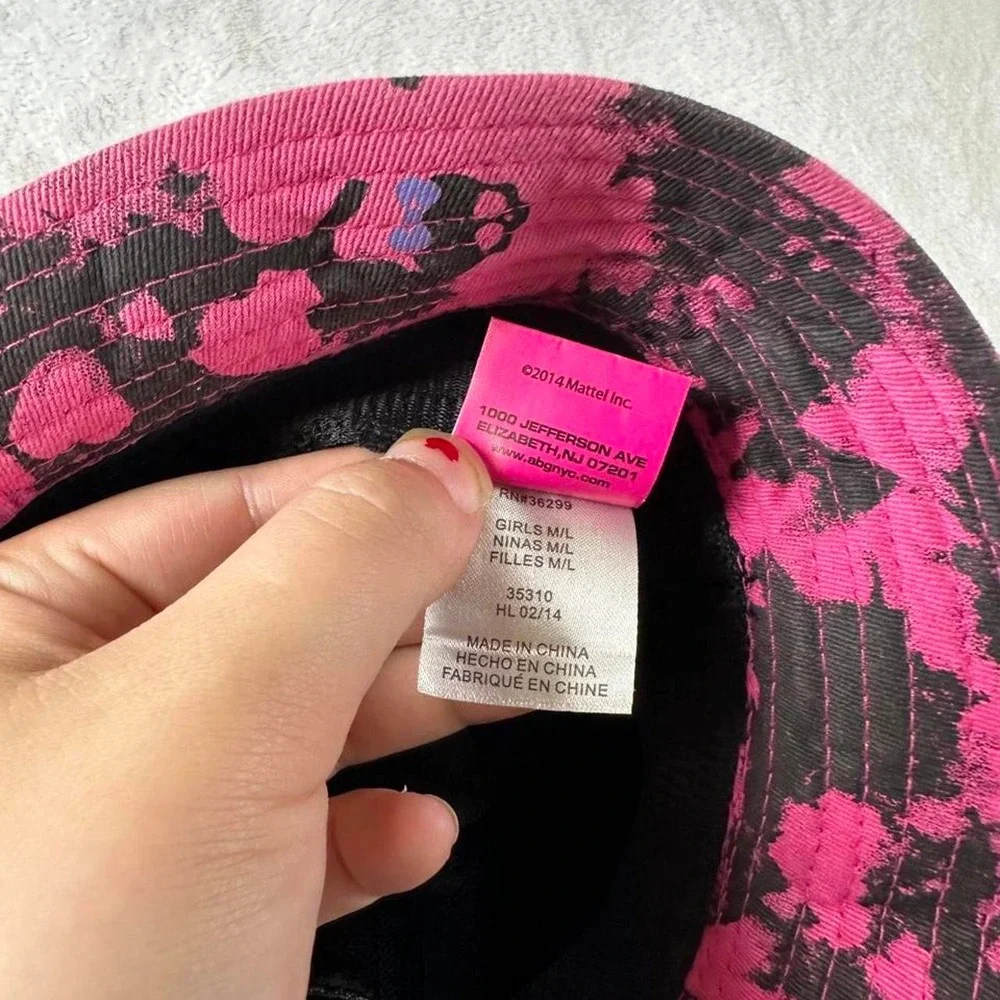 Mattel Monster High 2014 pink skull bucket hat y2k mcbling fairy boho